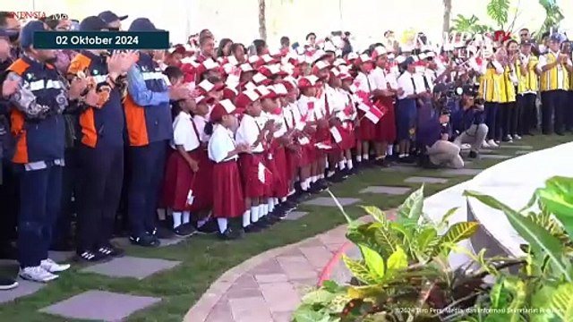 Jokowi saat Beri Anak-Anak Kuis Pancasila: Ini Mirip Bu Iriana Waktu Kecil