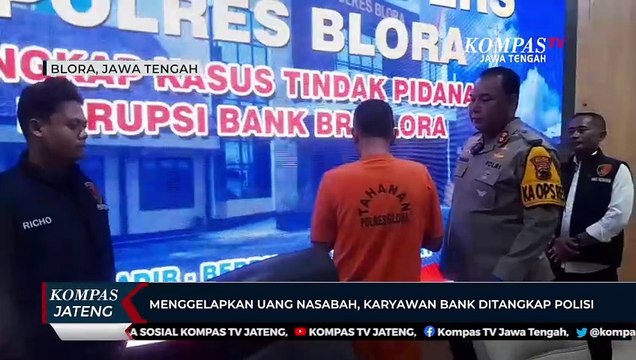 Menggelapkan Uang Nasabah, Karyawan Bank di Blora Ditangkap Polisi
