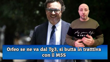 Orfeo se ne va dal Tg3, si butta in tratttiva con il M5S