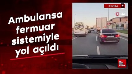 İstanbul'da fermuar sistemiyle ambulansa yol açıldı