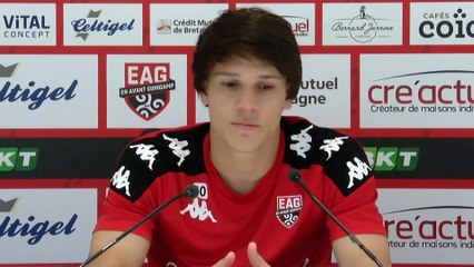 Rodez AF - EAG : le point presse de Hugo Picard