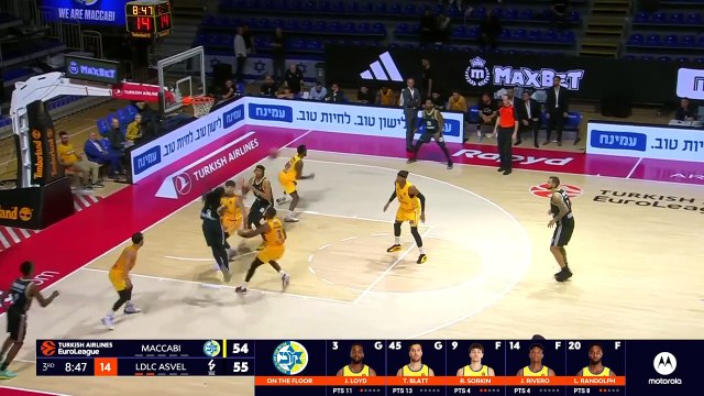 Watch basketball Maccabi Tel Aviv vs ASVEL Villeurbanne 03.10.2024