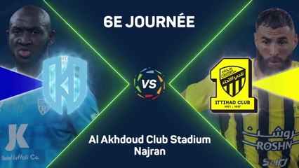 Saudi Pro League - Benzema et Aouar offrent la victoire à Al-Ittihad face à Al-Okhdood
