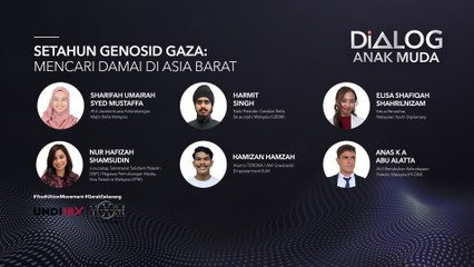 Dialog Anak Muda: Setahun genosid Gaza: Mencari damai di Asia Barat