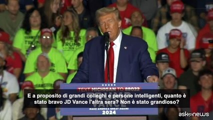 Usa, Trump ai suoi elettori: dite a Kamala che ? licenziata