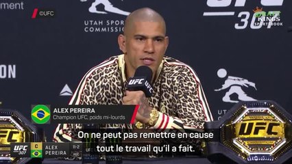 UFC 307 - Pereira : "On ne peut pas remettre en cause tout le travail que Rountree Jr. a fait"