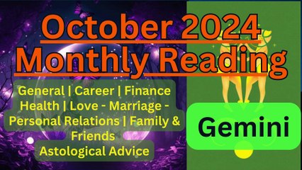 Gemini Horoscope October 2024 by Astrologer Pallav Bhatt
