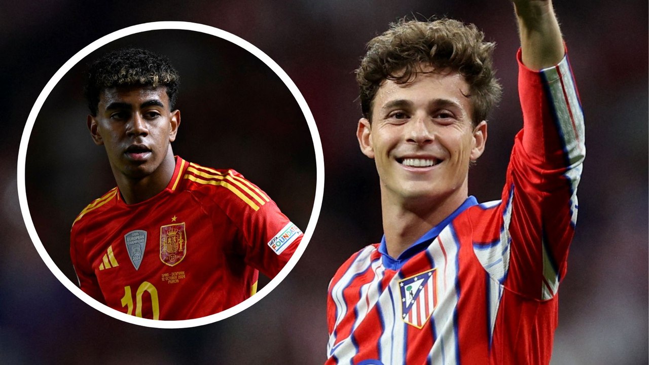 Golazo de Lamine Yamal en el entrenamiento