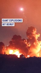 Huge explosions shake Beirut