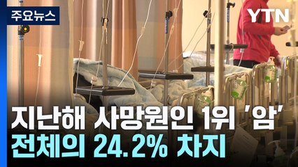 지난해 사망원인 1위는 암...'40대 유방암·50대 간암·60대 이상 폐암'이 1위 / YTN