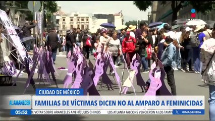 Familias de víctimas de feminicidio piden no al amparo a feminicidas