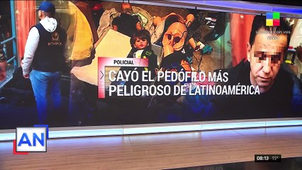 Capturan en Argentina al pedófilo más buscado de América Latina