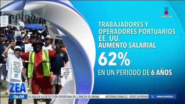 Trabajadores y operadores portuarios de Estados Unidos llegan a un acuerdo tentativo