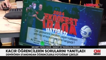 Bakan Kacır, TEKNOFEST'te Demirören Medya standını ziyaret etti