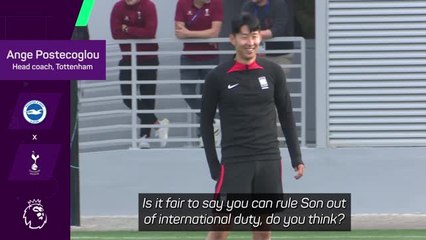 'Makes sense' for Son to skip international duty - Postecoglou