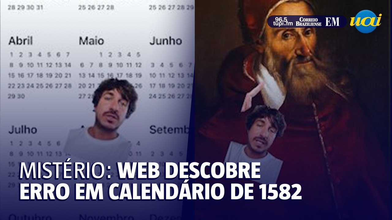 Web descobre erro em calendário de 1582