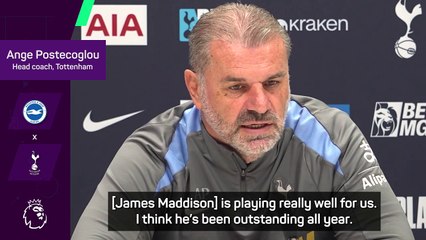 Postecoglou backs 'outstanding' Maddison for future England recall