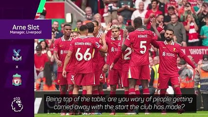 'We are Liverpool' - Slot says players are not surprised by leading league