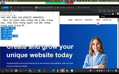 Create Menu for Wordpress