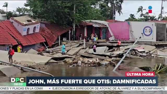 Pobladores de Acapulco aseguran que “John” fue más fuerte que “Otis”