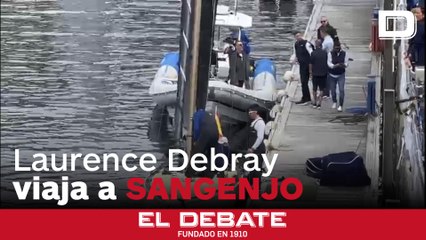 Laurence Debray, la biógrafa y amiga del Rey Juan Carlos viaja a Sangenjo