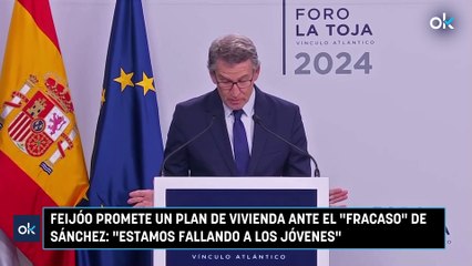 Feijóo promete un plan de vivienda ante el fracaso de Sánchez Estamos fallando a los jóvenes