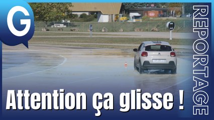 Reportage - Une formation de conduite sous fortes intempéries