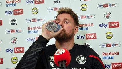 Crawley Town manager Rob Elliot meets the press for the first time