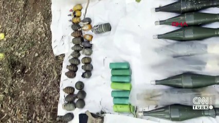 Pençe-Kilit bölgesinde çok sayıda silah ve mühimmat ele geçirildi