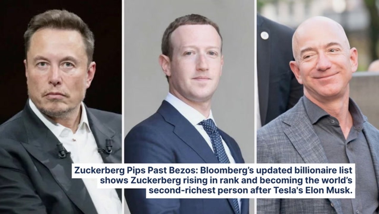 Mark Zuckerberg Bulldozes Past Jeff Bezos To Become World's 2nd Richest Person As Meta Stock Soars: Is Musk's Top Spot In Jeopardy?