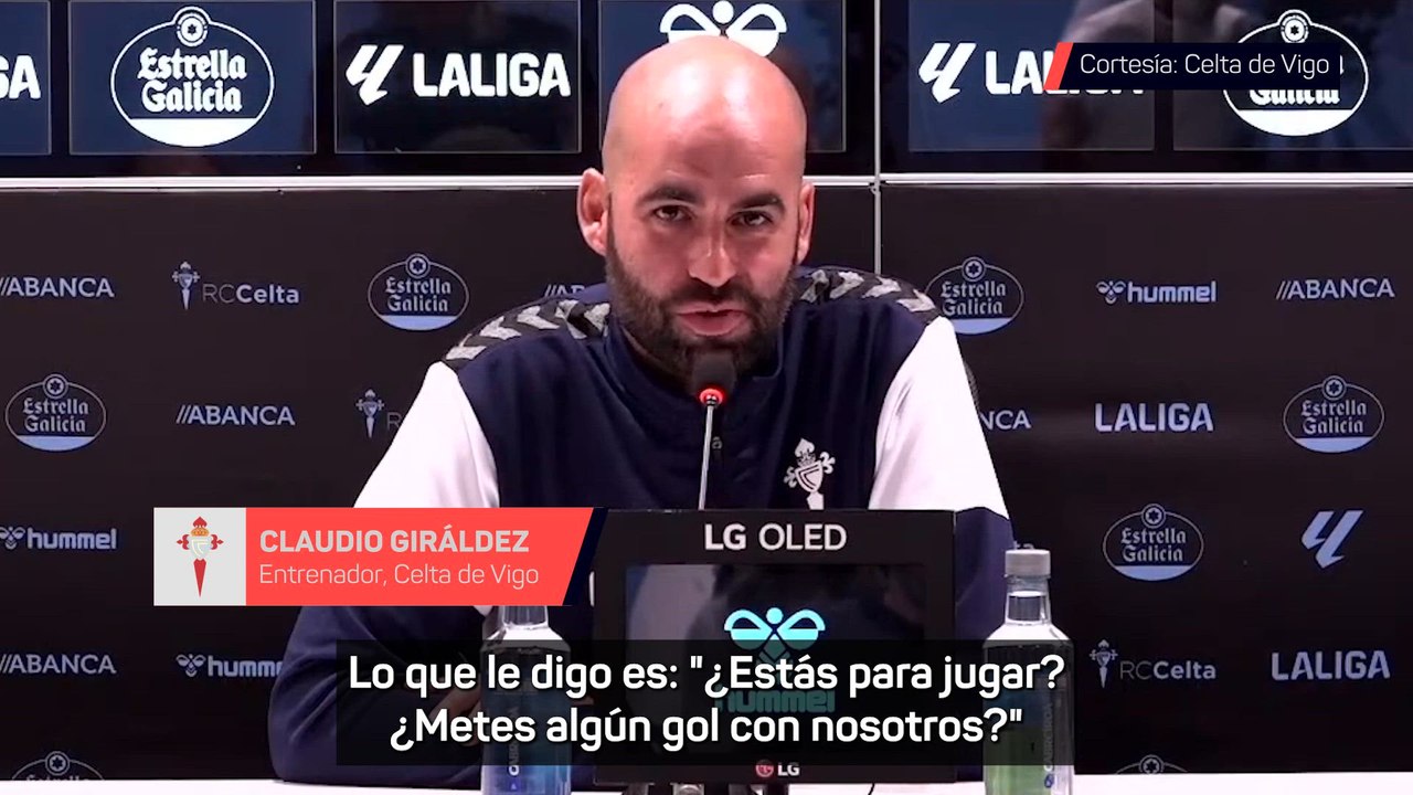 Giráldez: "Iago Aspas está haciendo méritos para ir a la selección"
