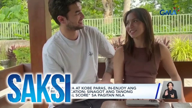 Kyline Alcantara at Kobe Paras, in-enjoy ang short beach vacation; sinagot ang tanong tungkol sa real score sa pagitan nila | Saksi