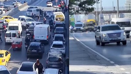 Avcılar'da pikap sürücüsü trafiği birbirine kattı