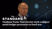 Vladimir Putin 'fears Soviet-style collapse' amid budget pressures to fund war in Ukraine