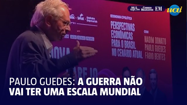 Paulo Guedes sobre conflitos: isso não vai escalar para uma guerra mundial