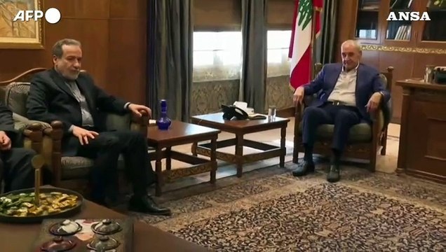 Beirut, il ministro degli Esteri iraniano promette ii sostegno di Teheran a Hezbollah