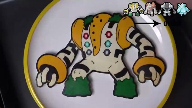 Pokemon Legendary titans Pancake Art - Regigigas Regice Registeel Regirock