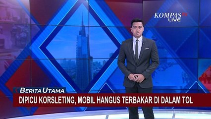 Dipicu Korsleting, Mobil Rute Bandung-Jakarta Hangus Terbakar di Tol Cipularang!