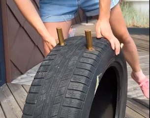 Giving new life to old tires!