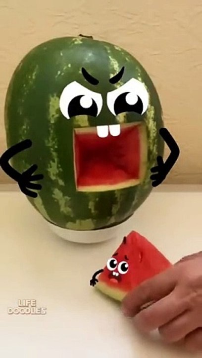 Doodles box watermelon swear #doodles #shorts#cartoon #animation #viralshorts