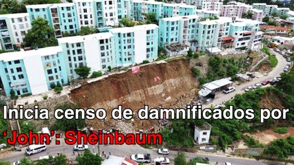 Hoy inicia censo de damnificados en Guerrero y Oaxaca por ‘John’: Sheinbaum