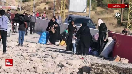 İsrail'in saldırdığı Lübnan'dan yaklaşık 235 bin kişi Suriye'ye geçti