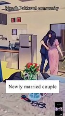 Newly married couple