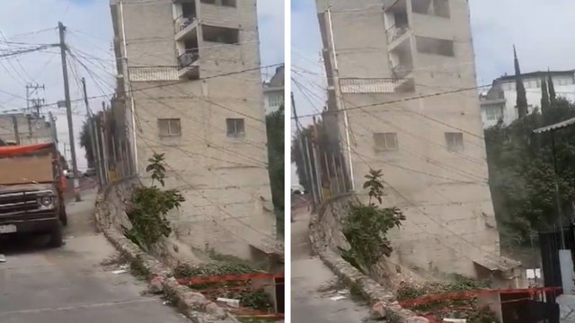 Naucalpan: Edificio a punto de colapsar alarma a los vecino y se inicia la evacuación