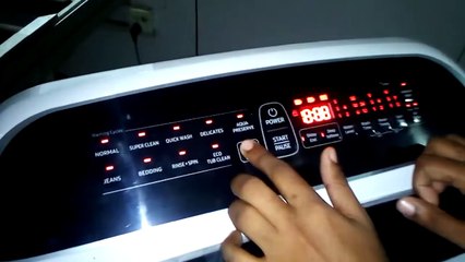 Samsung washing machine test mode