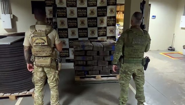 PF e BPfron apreendem espingarda e mais de meia tonelada de maconha em Francisco Alves