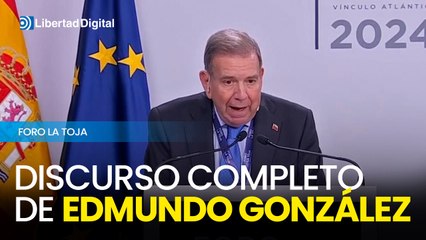 El discurso completo de Edmundo González en España como "presidente electo"