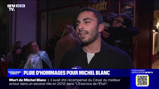C'est plein de souvenirs : Les réactions à la mort de Michel Blanc aux abords du théâtre du Splendid