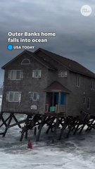 Watch: Vacant Outer Banks house collapses into ocean #Shorts