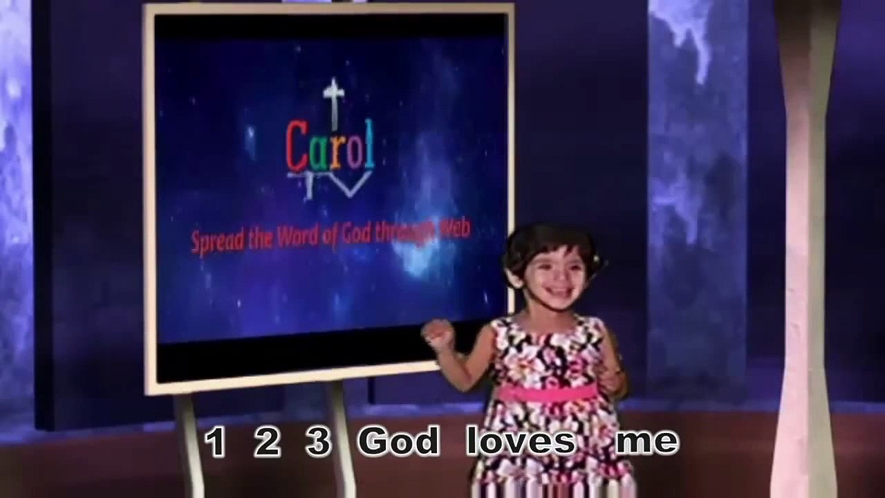 Children Song 1 2 3 God Loves Me | Carol Jonathan at Sunday School Programme, Carol Web Tv Pakistan